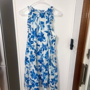 Floral Blue and White women’s dress